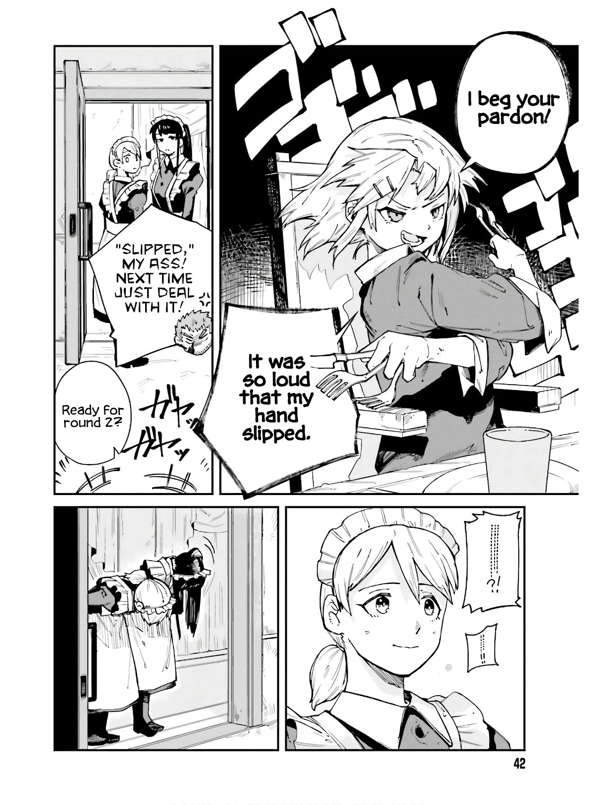 Killer and Immortal Target Chapter 8 page 12 - Chapter 8: The Young Lady and the Maid