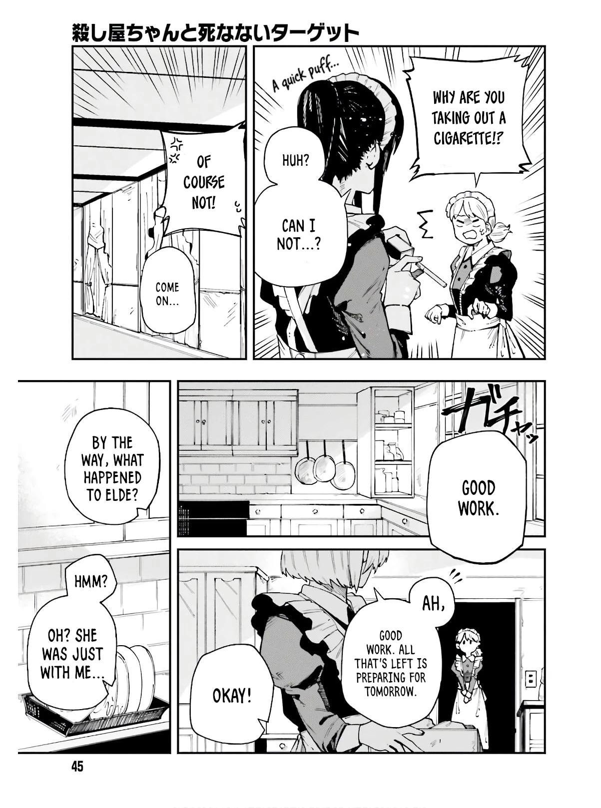 Killer and Immortal Target Chapter 8 page 15 - Chapter 8: The Young Lady and the Maid