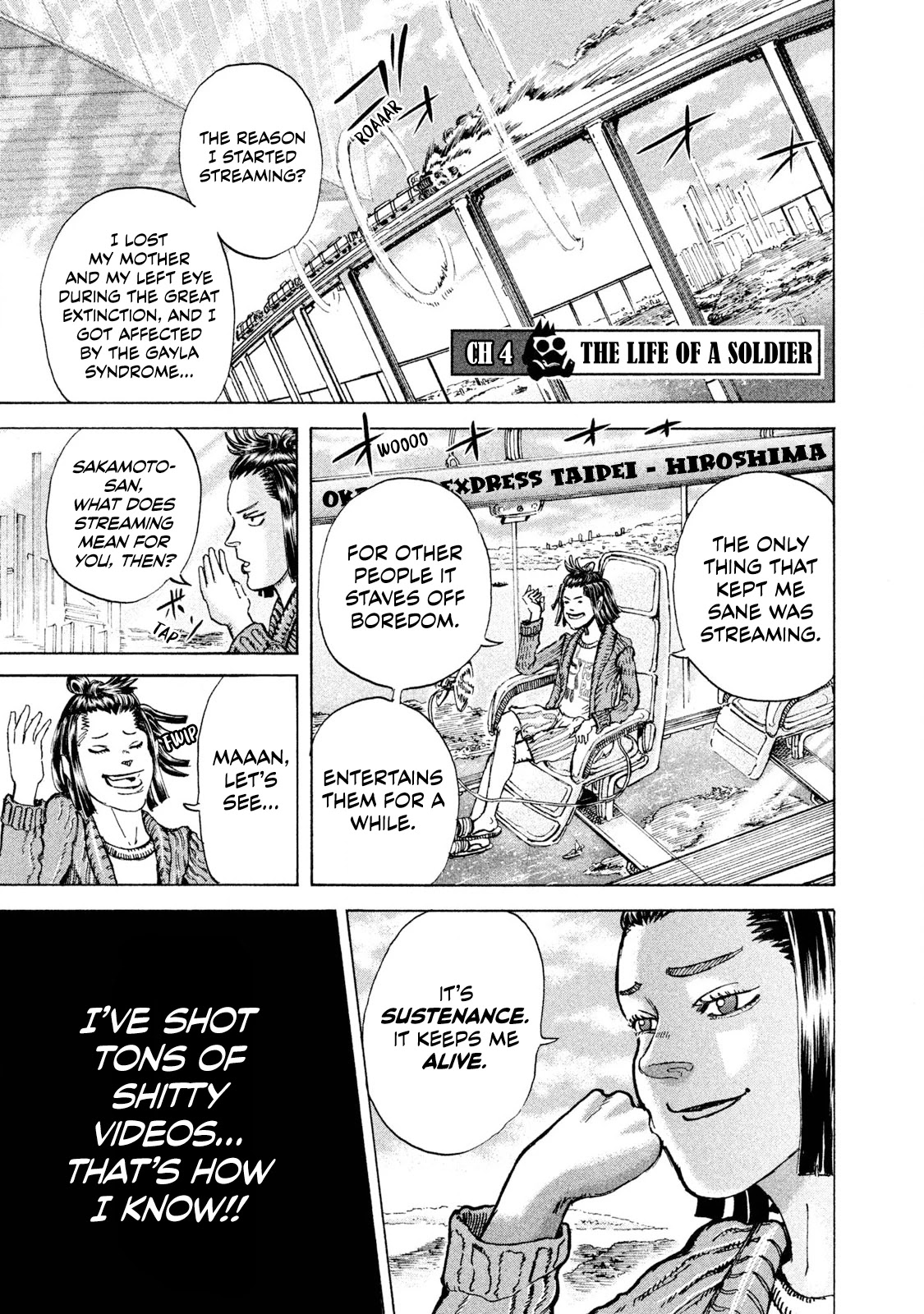 Killer Ape Chapter 4 page 1 - Chapter 4: The Life of a Soldier