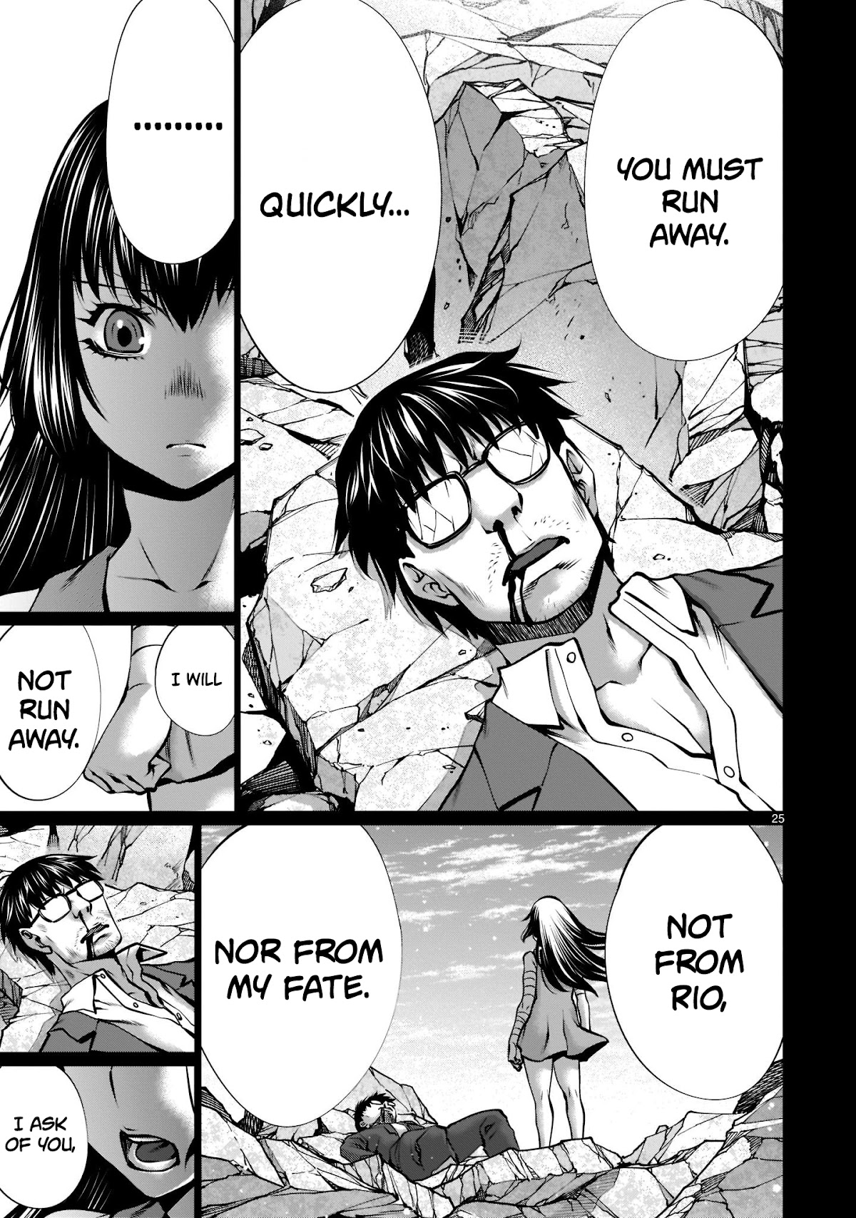 Killing Bites Chapter 100 page 24 - Chapter 100: "You've Grown-up, Rio"