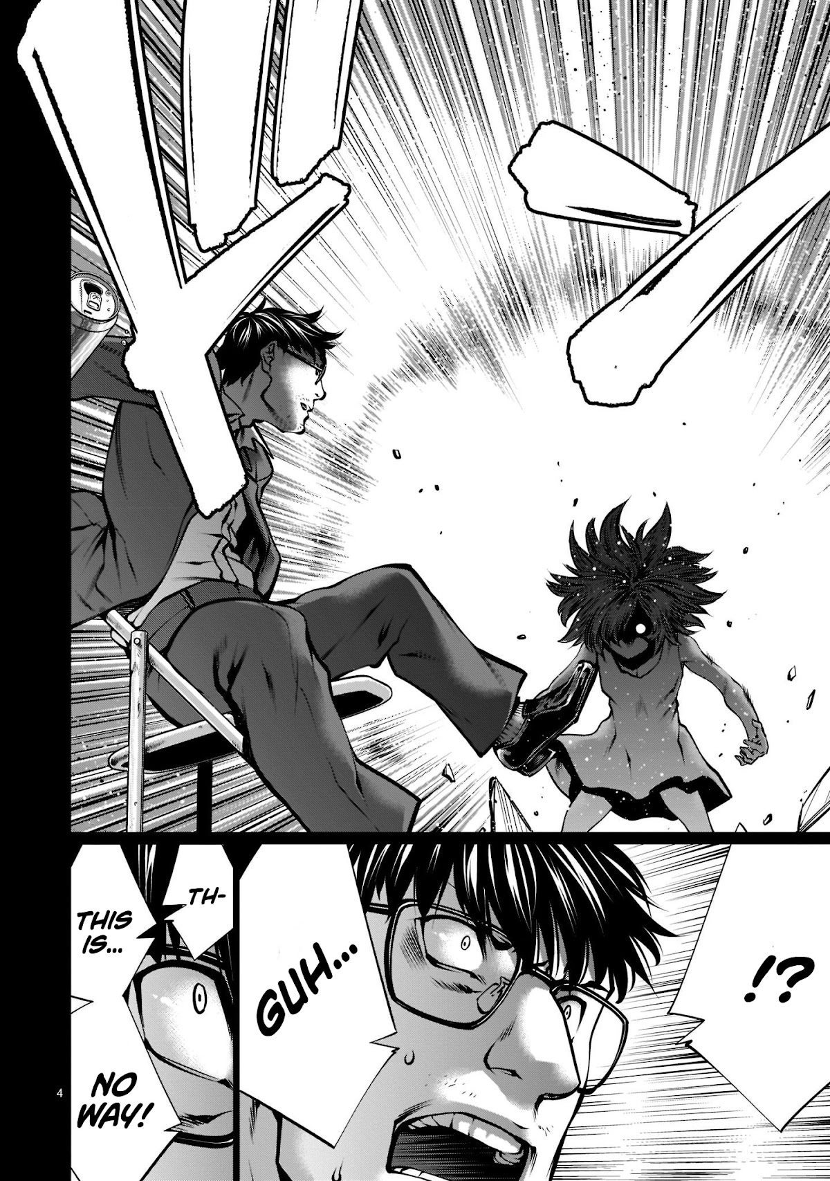 Killing Bites Chapter 100 page 4 - Chapter 100: "You've Grown-up, Rio"