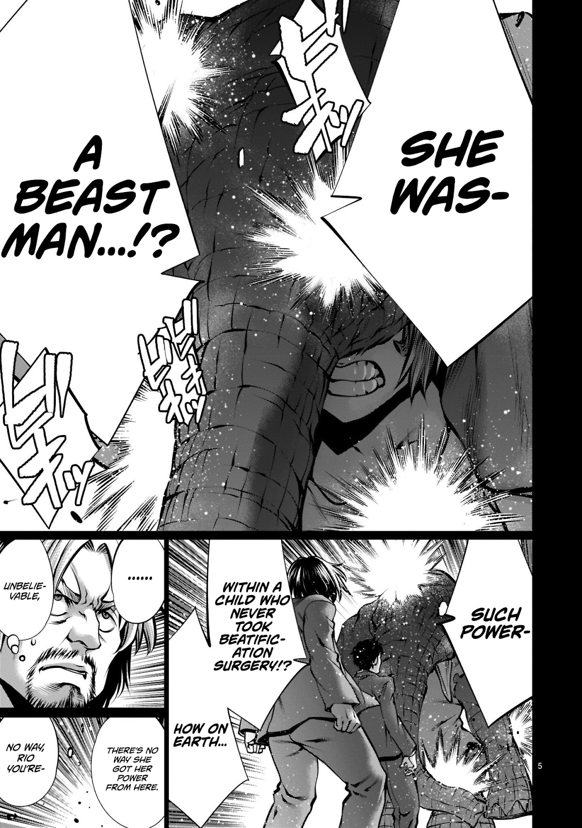 Killing Bites Chapter 100 page 5 - Chapter 100: "You've Grown-up, Rio"