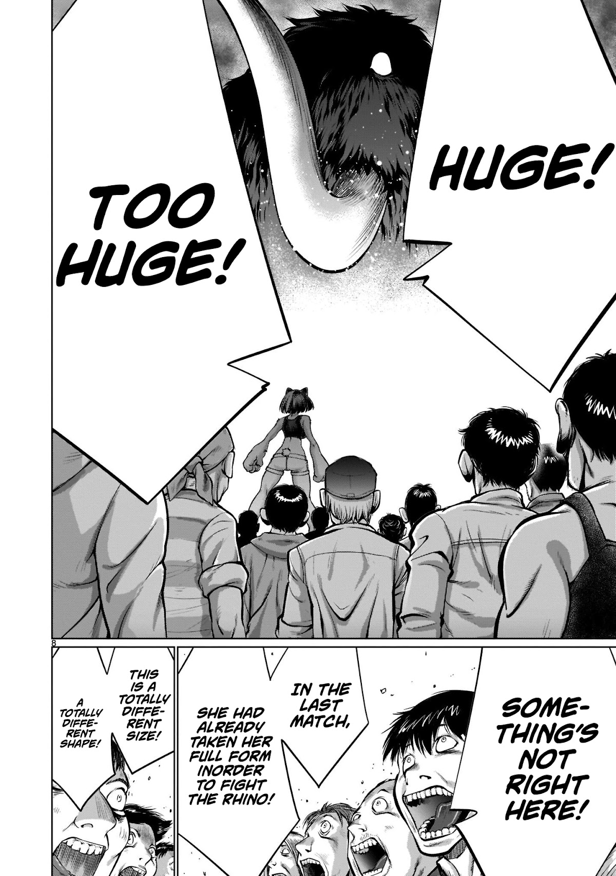 Killing Bites Chapter 100 page 8 - Chapter 100: "You've Grown-up, Rio"