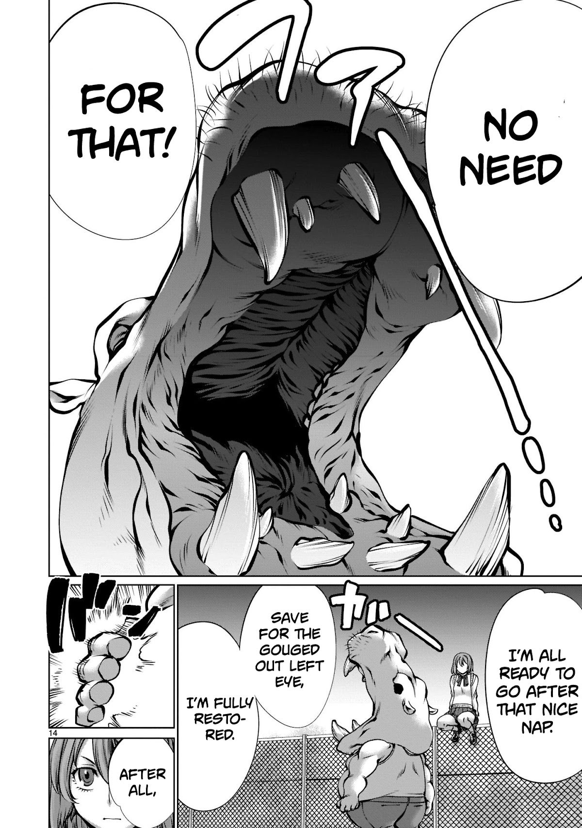 Killing Bites Chapter 101 page 14 - Chapter 101: "I'm Going To Yawn"