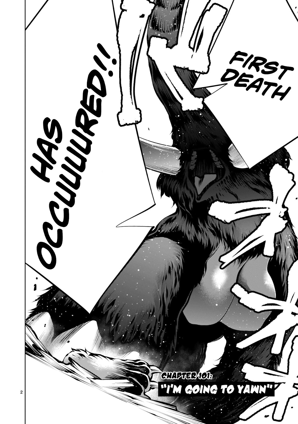 Killing Bites Chapter 101 page 2 - Chapter 101: "I'm Going To Yawn"