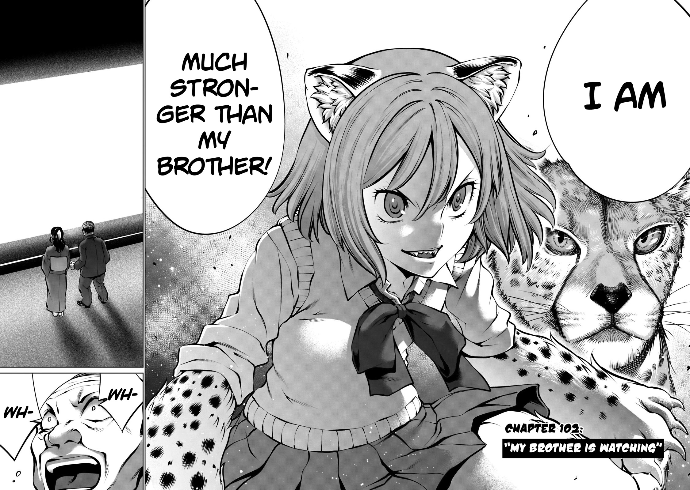Killing Bites Chapter 102 page 2 - Chapter 102: "My Brother Is Watching"