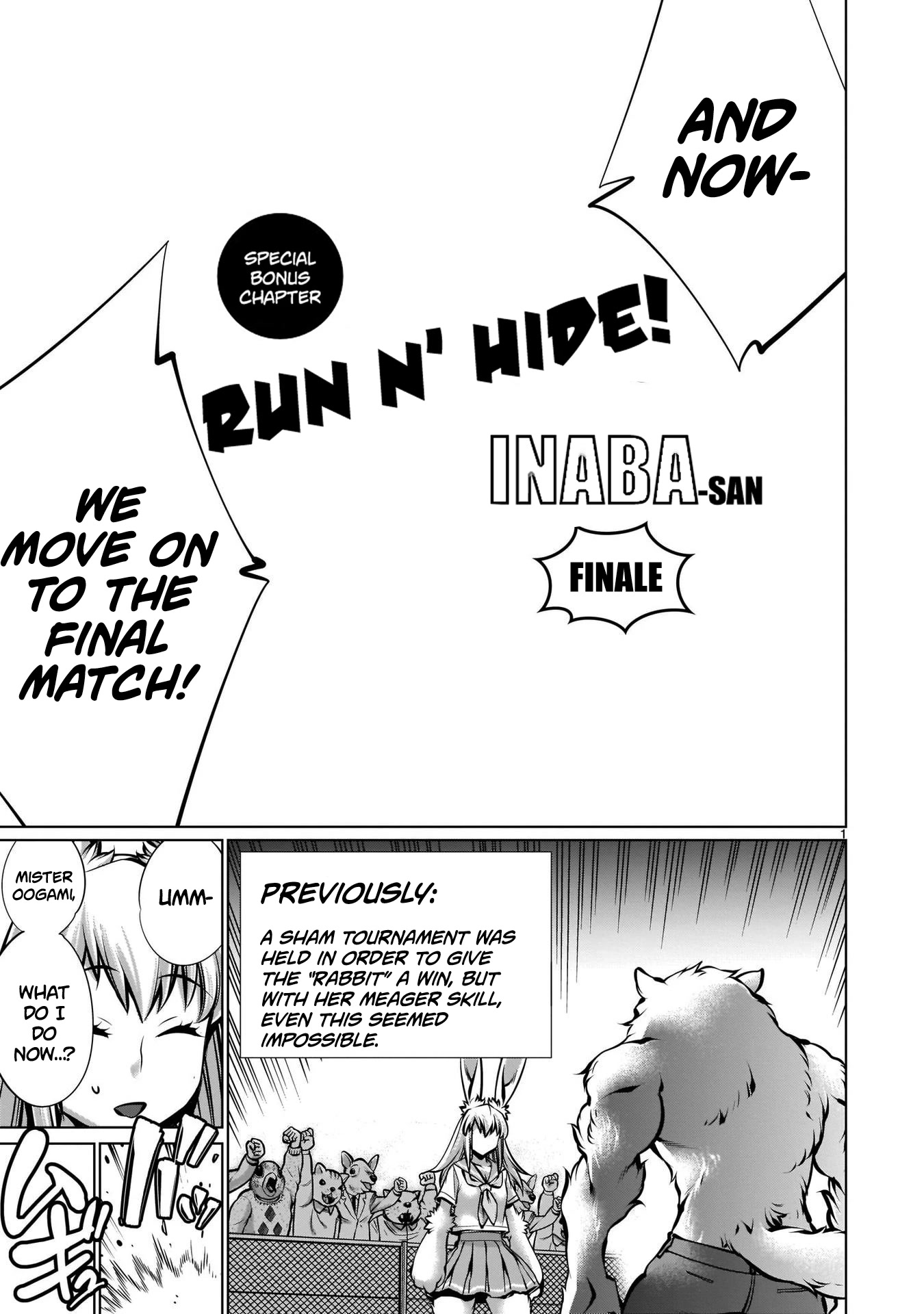 Killing Bites Chapter 105.5 page 1 - Chapter 105.5: Run N’ Hide Inaba-san Finale