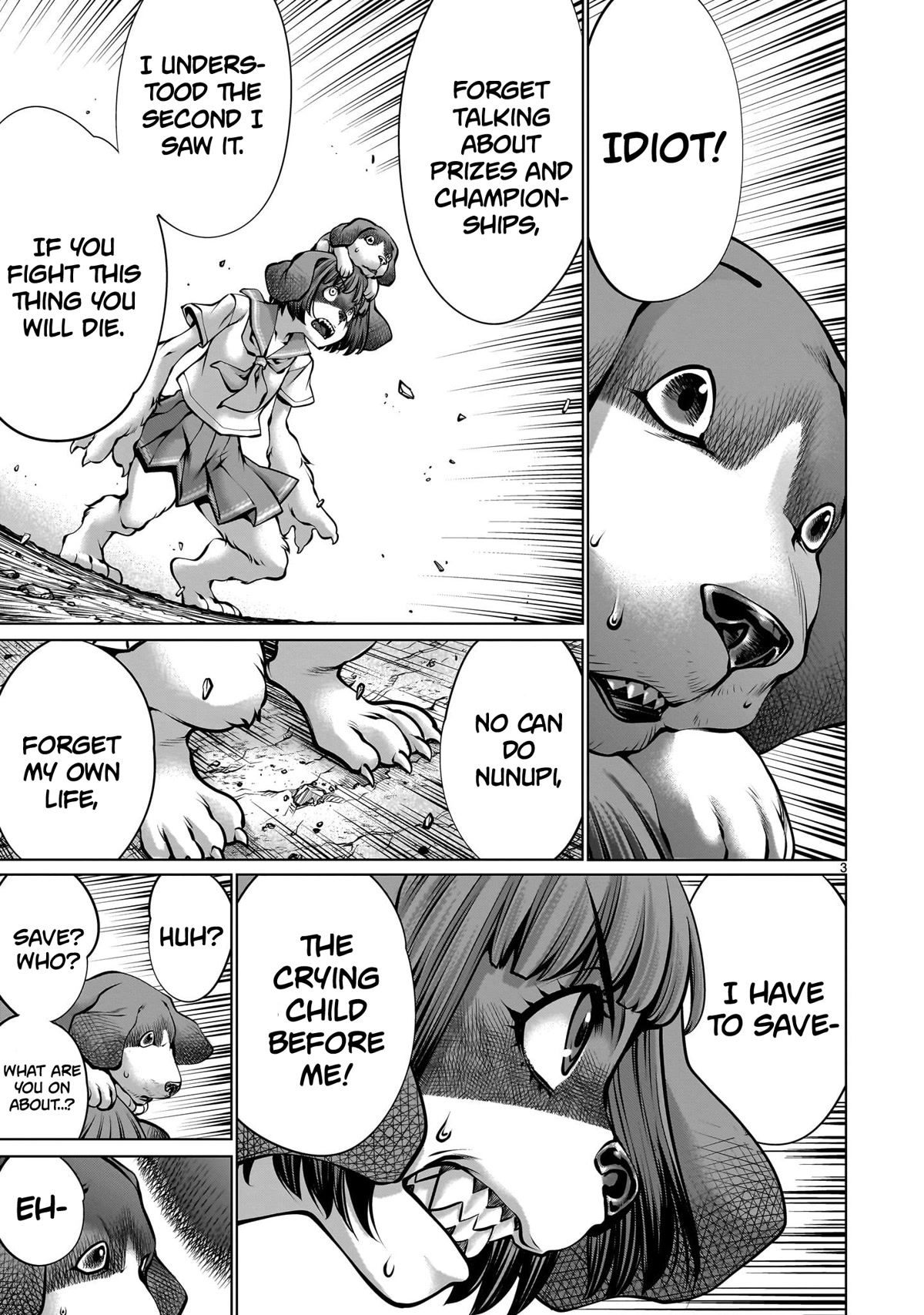 Killing Bites Chapter 109 page 3 - Chapter 109: "The One Who Has the Most Fun Wins"