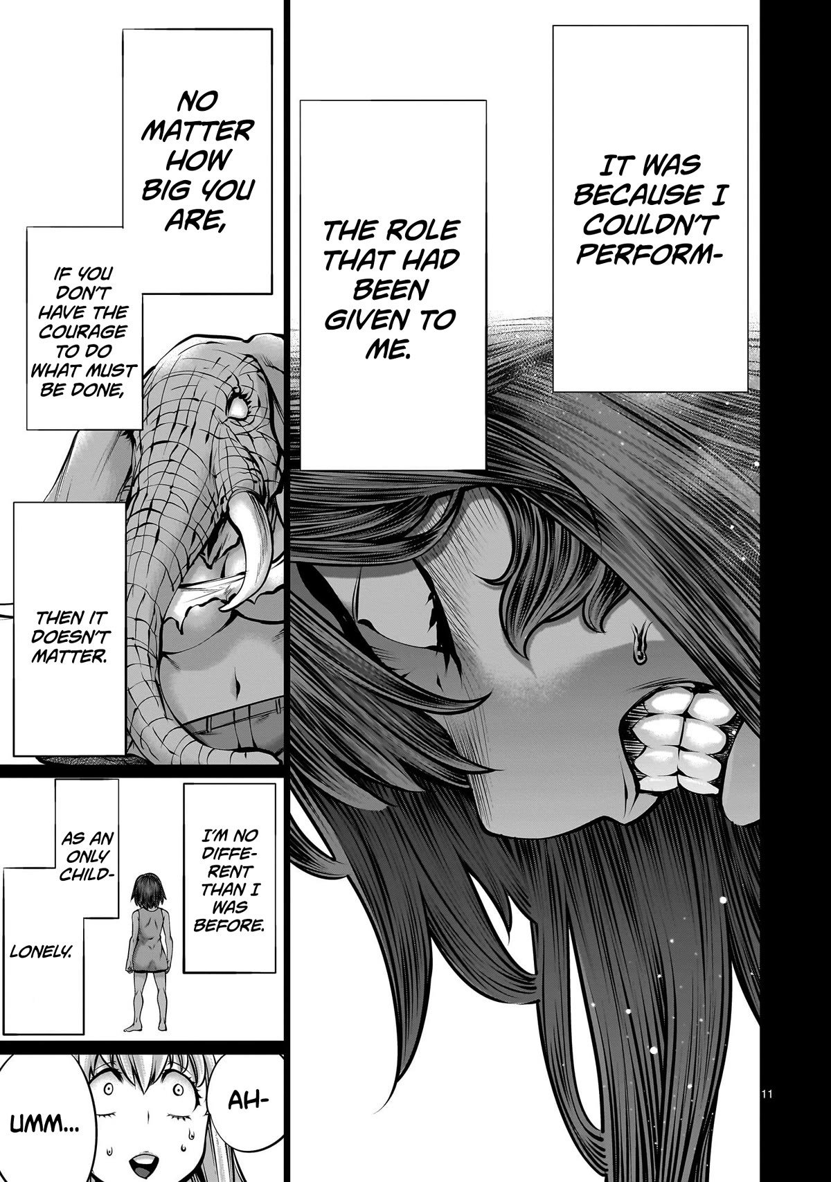 Killing Bites Chapter 112 page 11 - Chapter 112: "Please Let Me Stay Here"