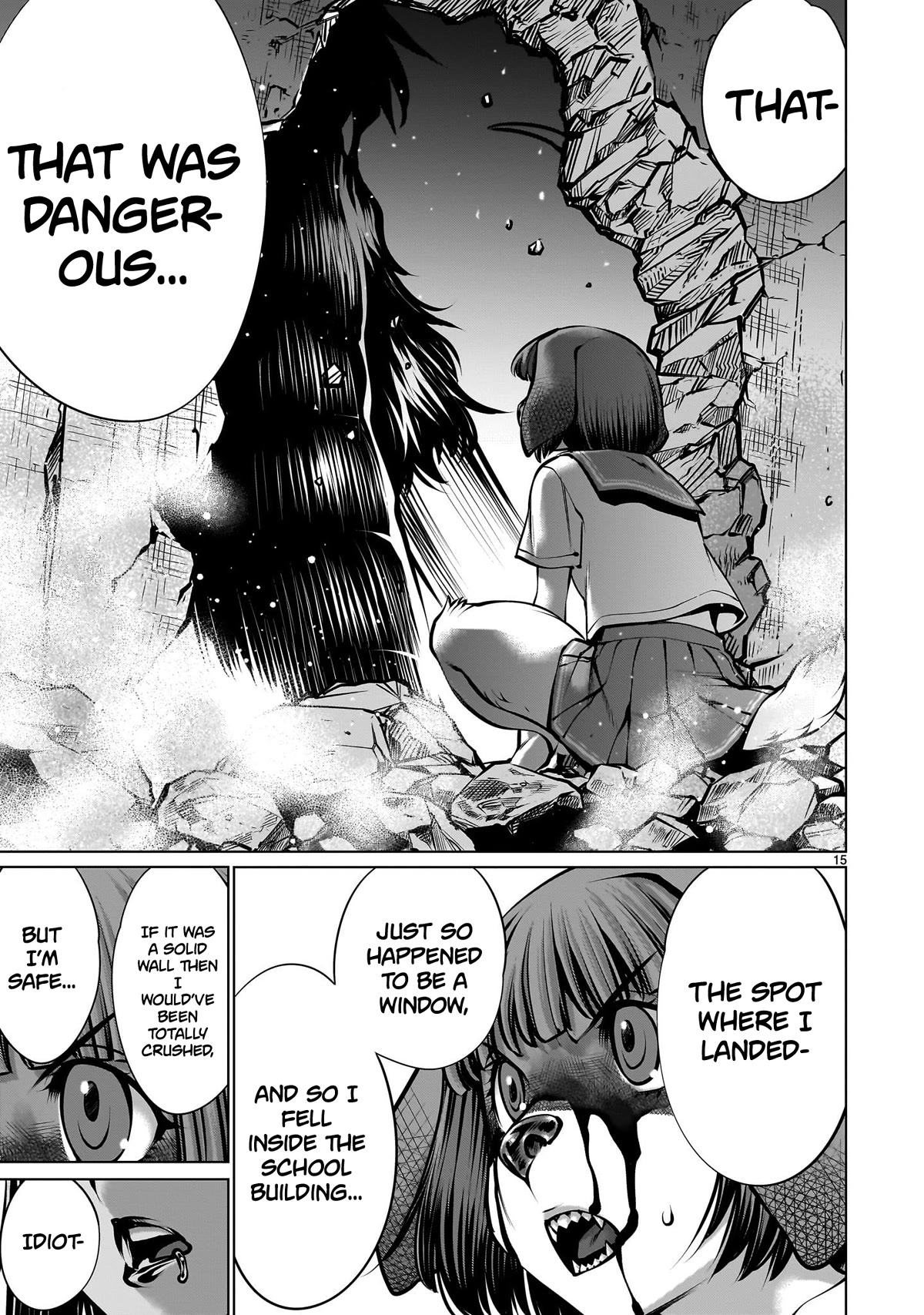 Killing Bites Chapter 112 page 15 - Chapter 112: "Please Let Me Stay Here"