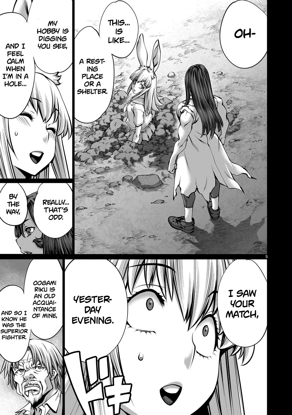 Killing Bites Chapter 112 page 5 - Chapter 112: "Please Let Me Stay Here"