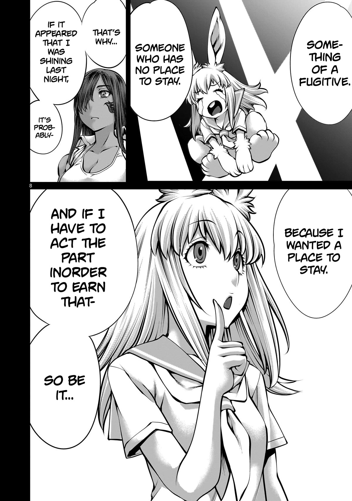 Killing Bites Chapter 112 page 8 - Chapter 112: "Please Let Me Stay Here"