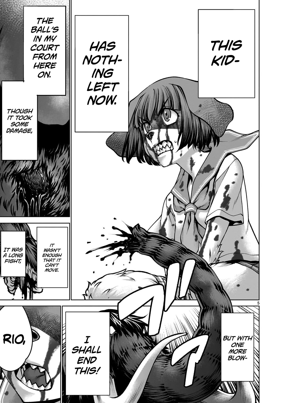 Killing Bites Chapter 114 page 5 - Chapter 114: "It's Okay For You To Cry Now"