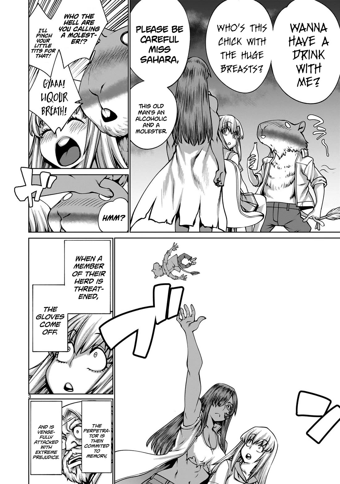 Killing Bites Chapter 118.5 page 4 - Chapter 118.5: Too Huge! Sahara-san #2
