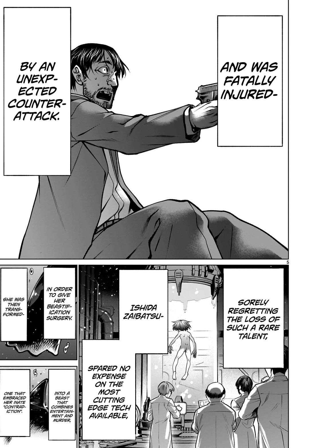 Killing Bites Chapter 121 page 5 - Chapter 121: "A Dinosaur Found Me"