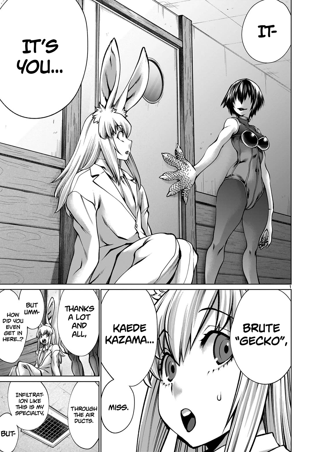 Killing Bites Chapter 122 page 1 - Chapter 122: "She's Not the Kind of Gal to Be Intimidated by Numbers"
