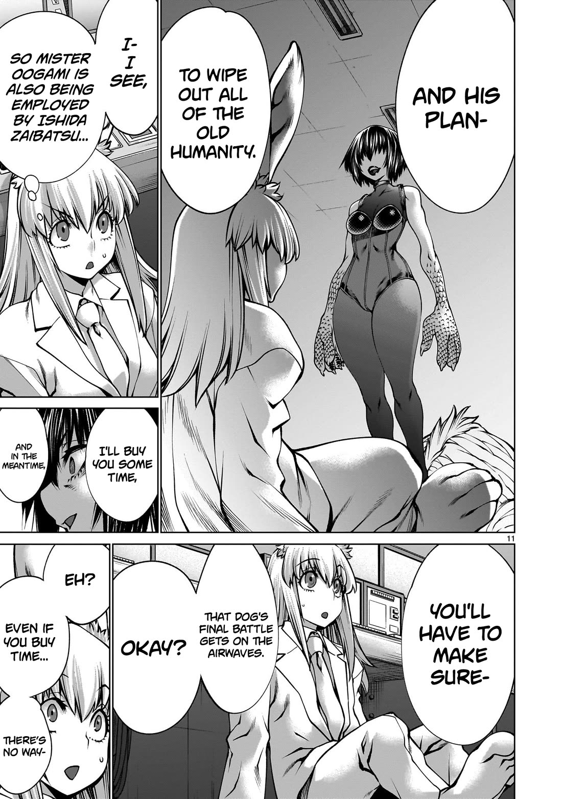 Killing Bites Chapter 122 page 10 - Chapter 122: "She's Not the Kind of Gal to Be Intimidated by Numbers"