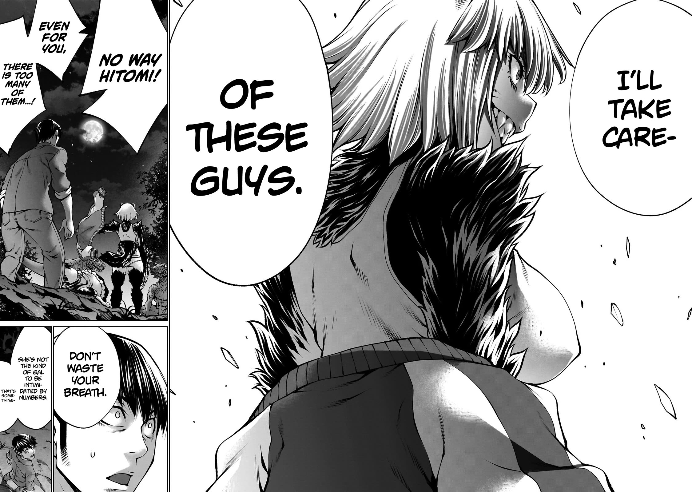 Killing Bites Chapter 122 page 22 - Chapter 122: "She's Not the Kind of Gal to Be Intimidated by Numbers"