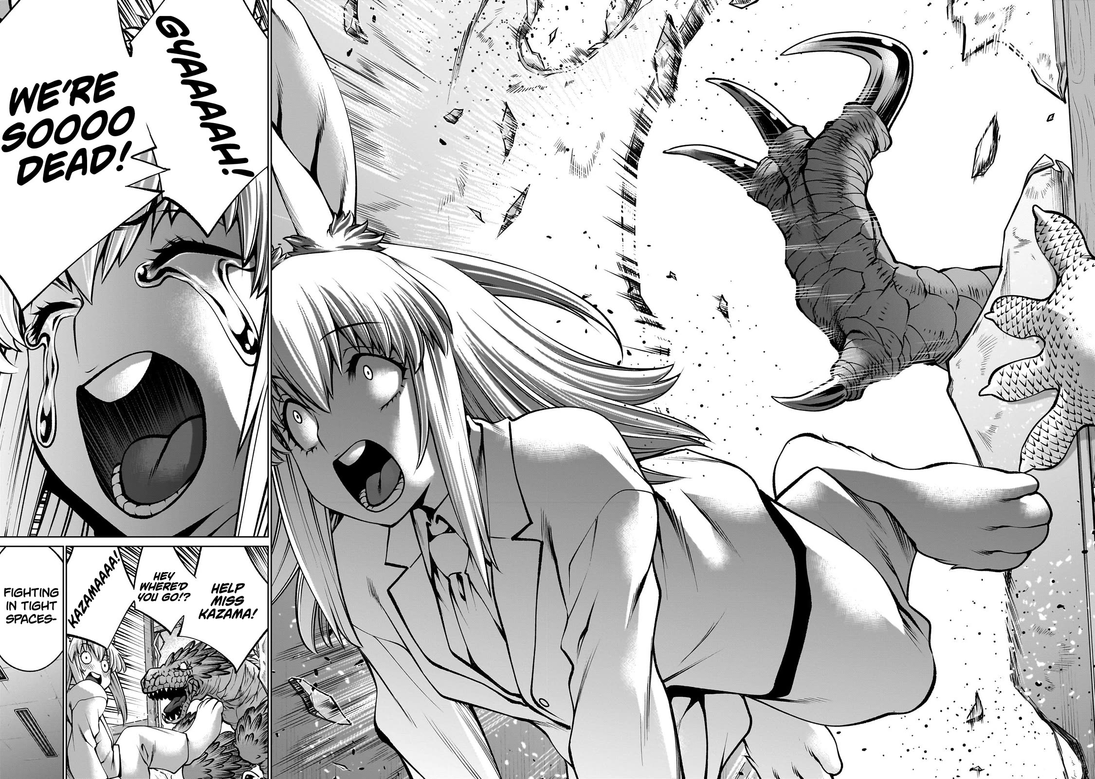 Killing Bites Chapter 122 page 4 - Chapter 122: "She's Not the Kind of Gal to Be Intimidated by Numbers"