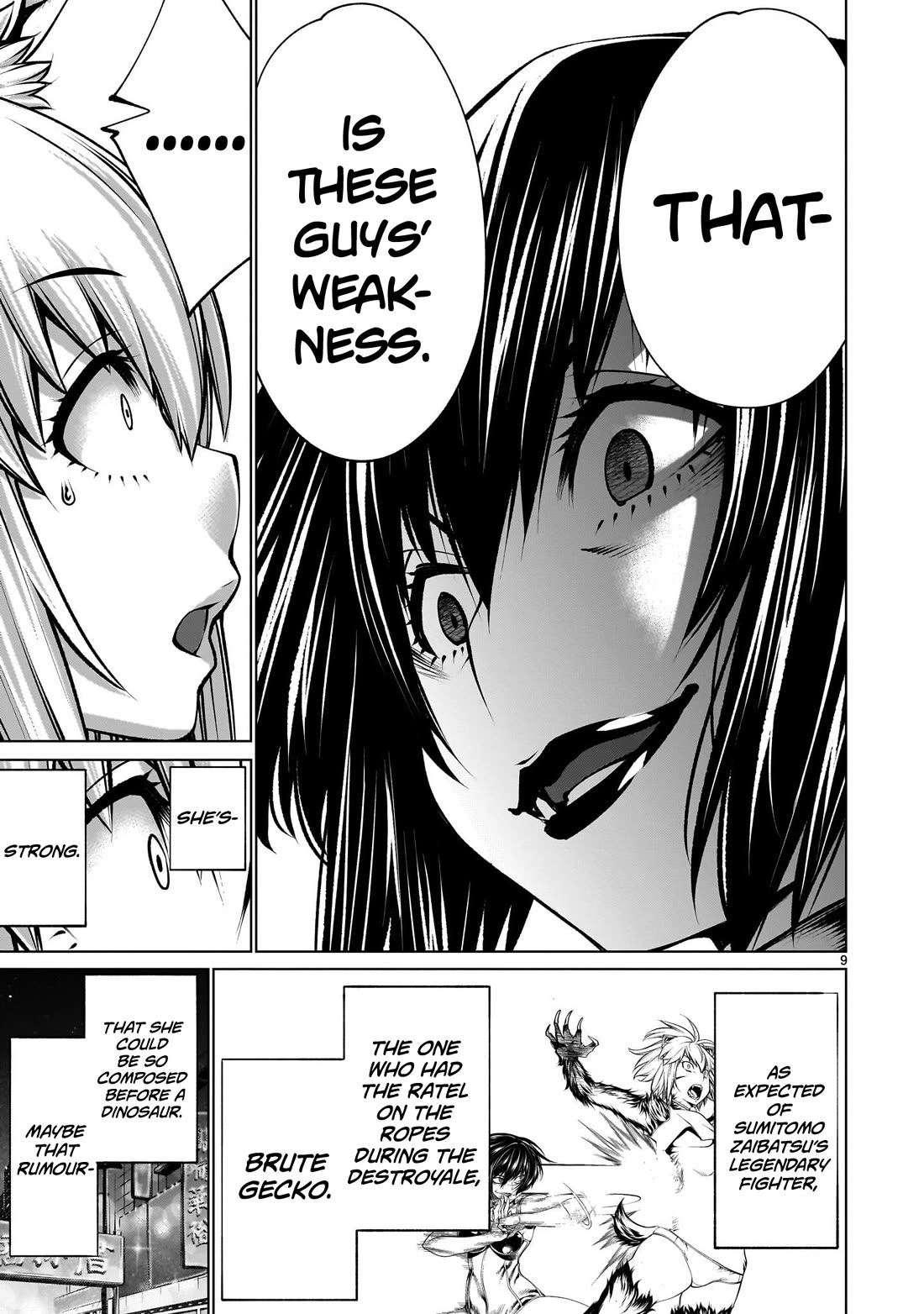 Killing Bites Chapter 122 page 8 - Chapter 122: "She's Not the Kind of Gal to Be Intimidated by Numbers"