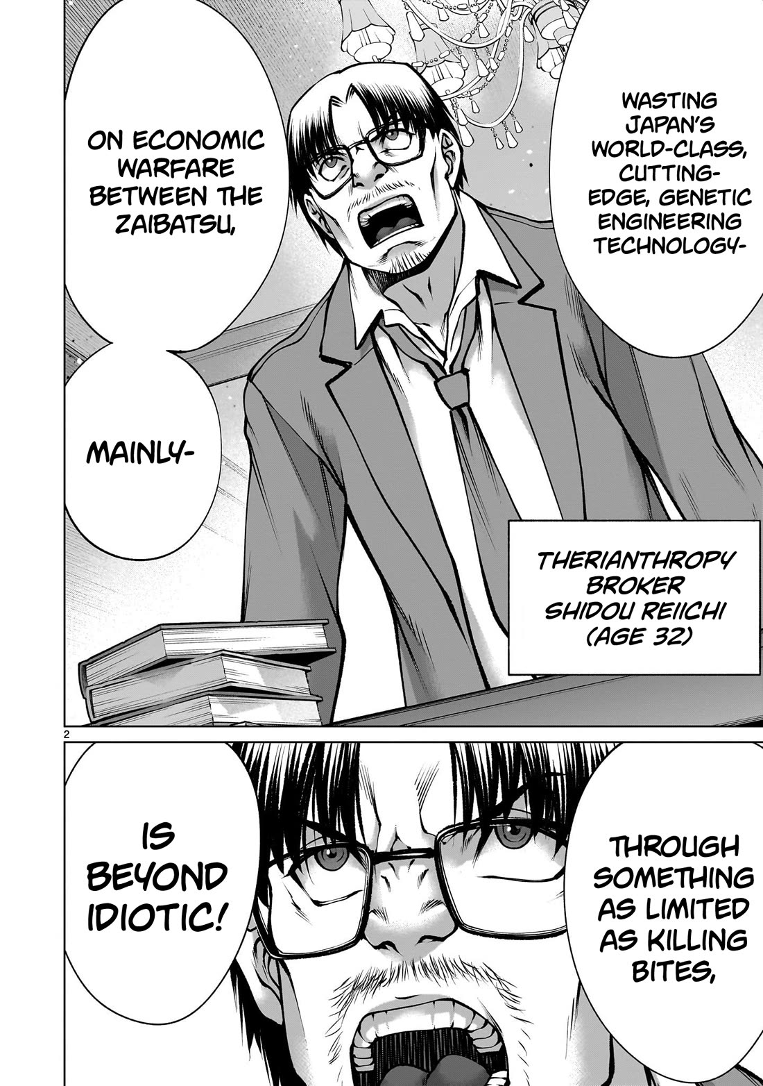 Killing Bites Chapter 124 page 2 - Chapter 124: "Humans Are Destined to Kill Each Other in the End"