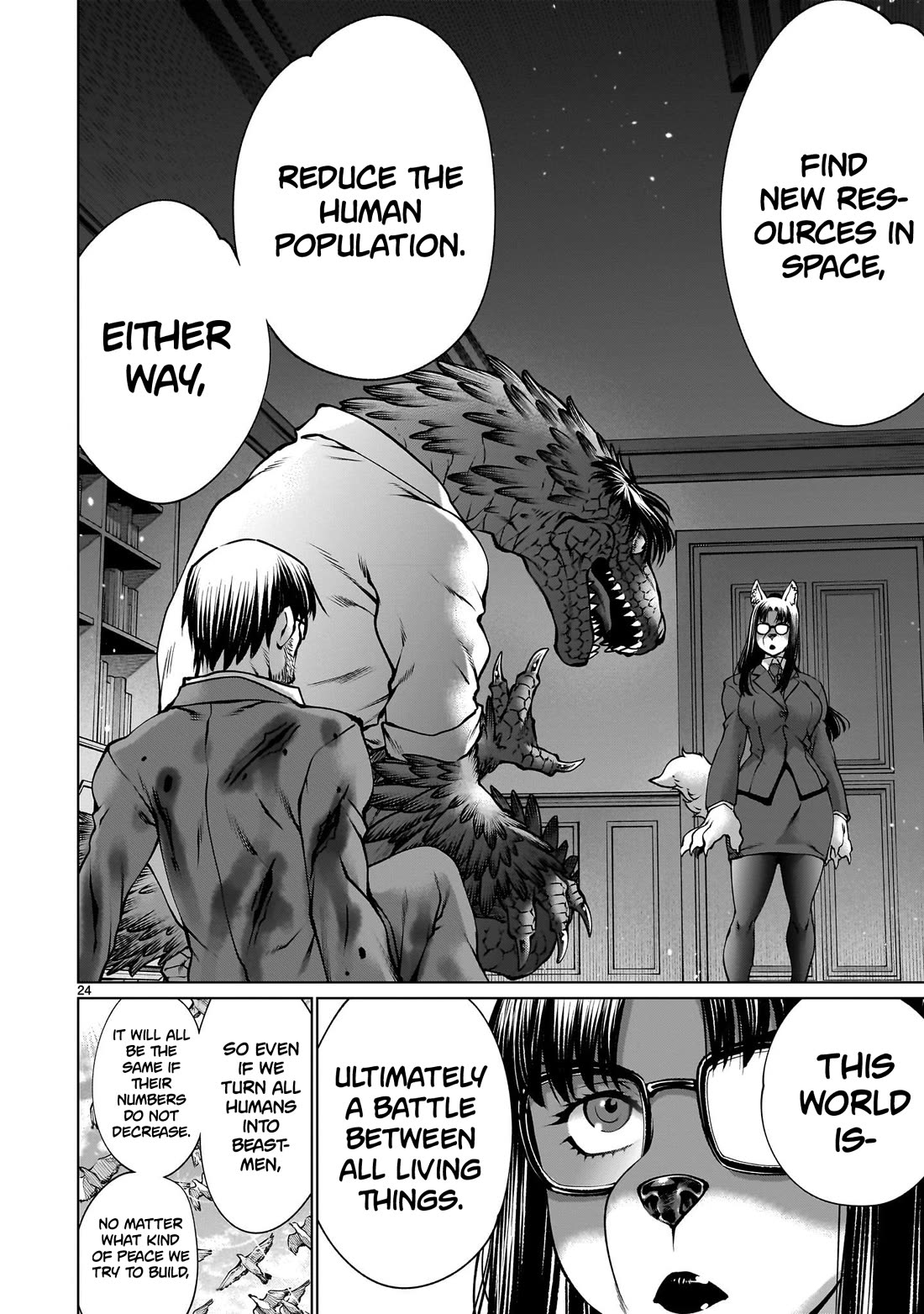 Killing Bites Chapter 124 page 23 - Chapter 124: "Humans Are Destined to Kill Each Other in the End"