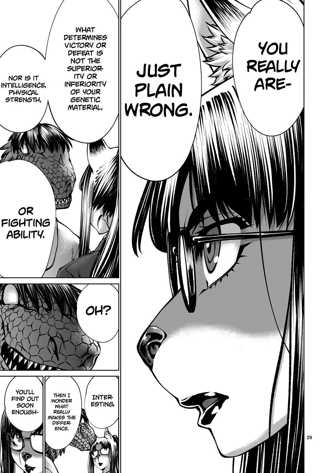 Killing Bites Chapter 124 page 28 - Chapter 124: "Humans Are Destined to Kill Each Other in the End"