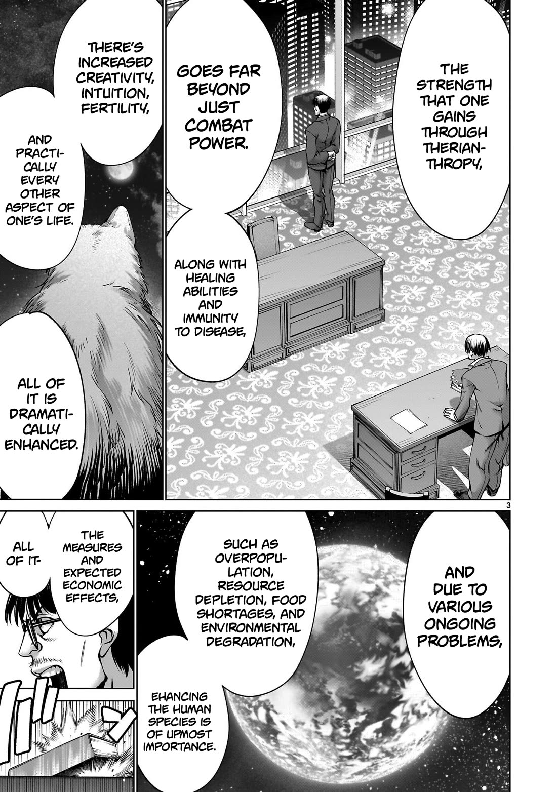 Killing Bites Chapter 124 page 3 - Chapter 124: "Humans Are Destined to Kill Each Other in the End"