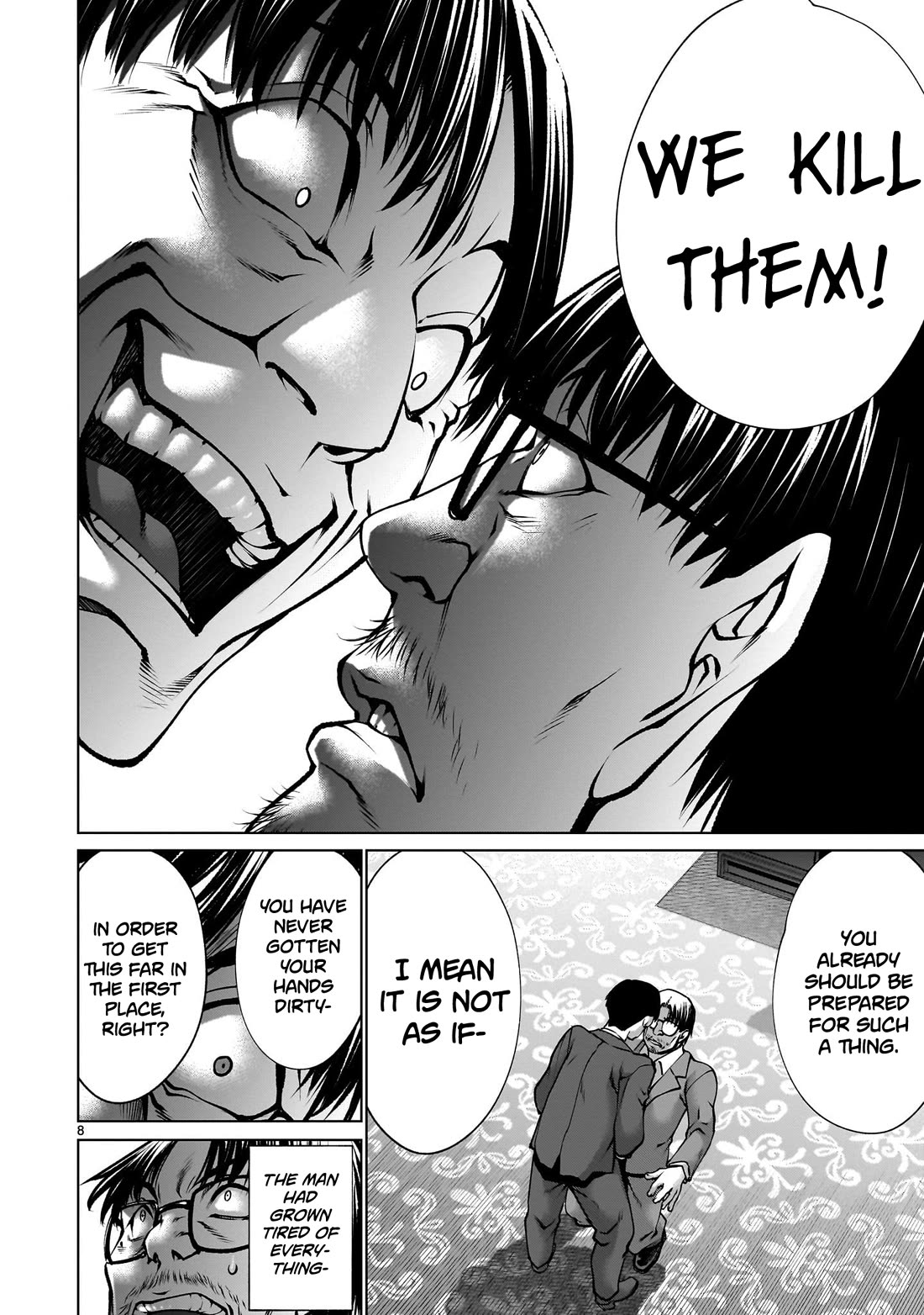 Killing Bites Chapter 124 page 8 - Chapter 124: "Humans Are Destined to Kill Each Other in the End"