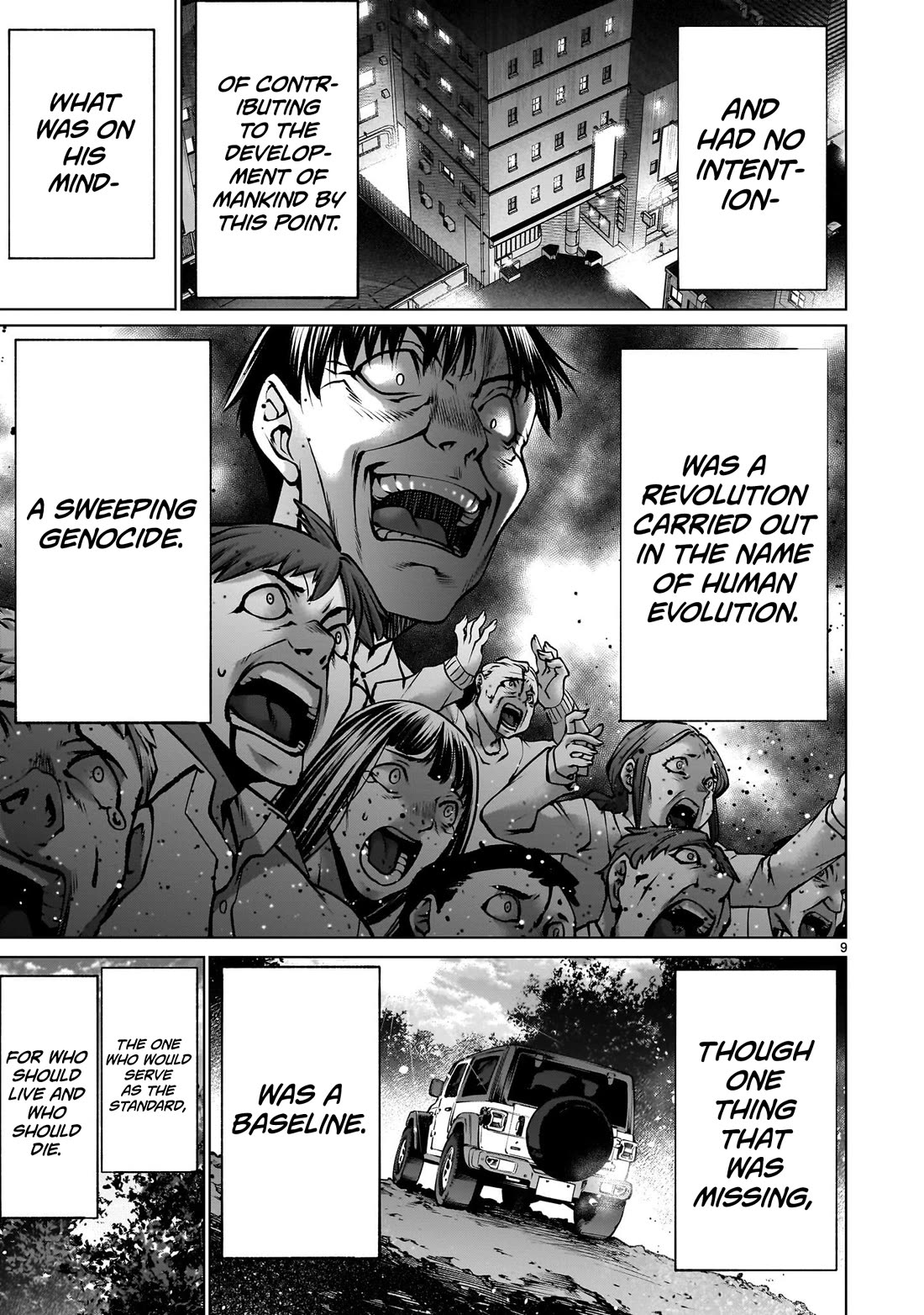 Killing Bites Chapter 124 page 9 - Chapter 124: "Humans Are Destined to Kill Each Other in the End"