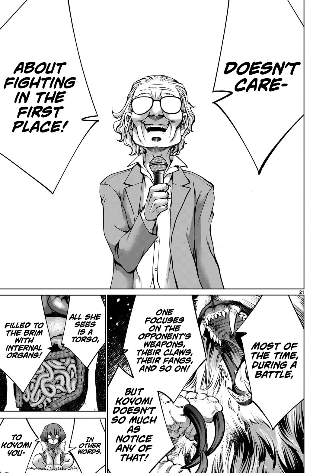 Killing Bites Chapter 126 page 19 - Chapter 126: "She's Not Just Super Strong... She's Super Strange"