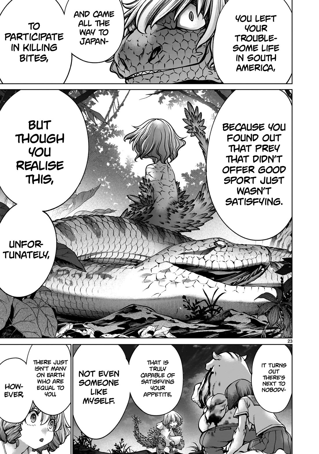 Killing Bites Chapter 128 page 22 - Chapter 128: "You've Been Waiting All This Time For Me to Get Serious"
