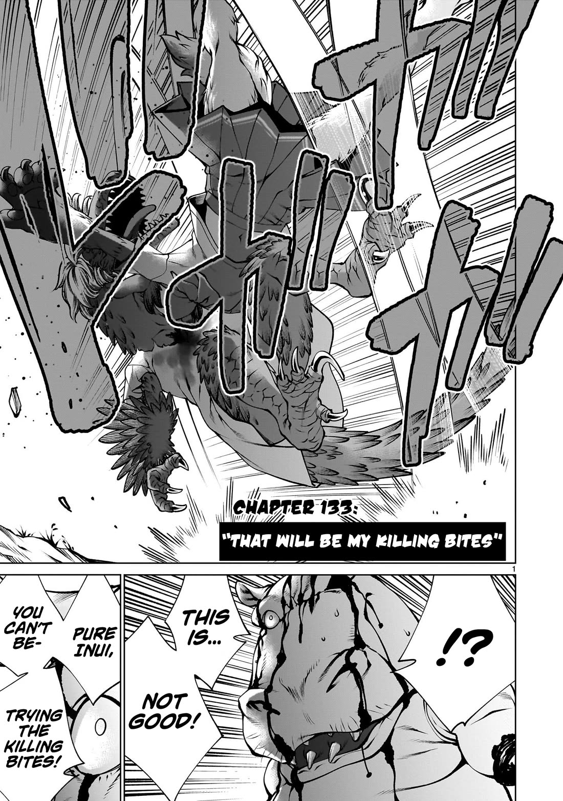 Killing Bites Chapter 133 page 1 - Chapter 133: "That Will Be My Killing Bites"