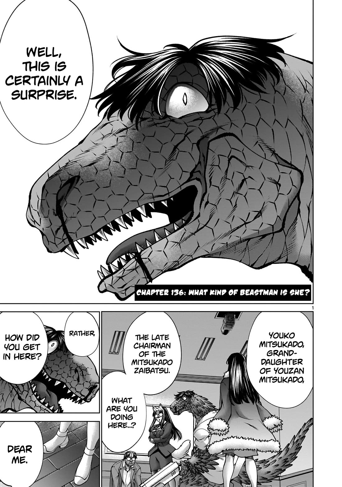 Killing Bites Chapter 136 page 1 - Chapter 136: "What Kind of Beastman is She?"