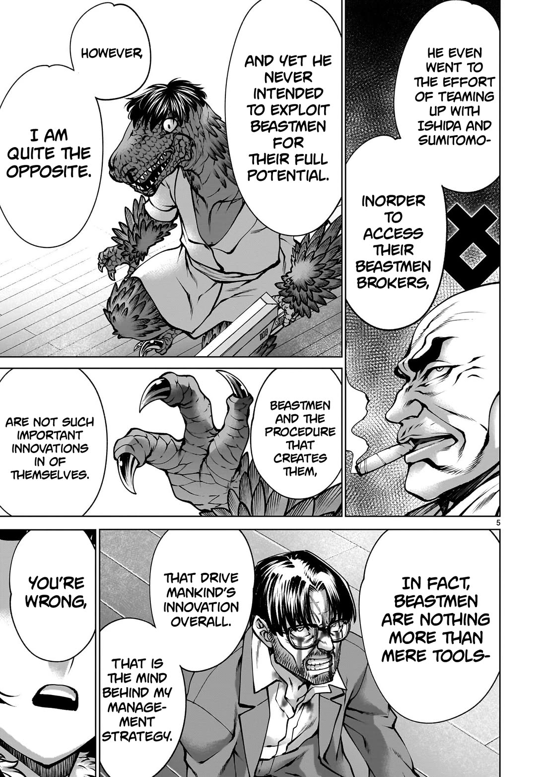 Killing Bites Chapter 136 page 5 - Chapter 136: "What Kind of Beastman is She?"