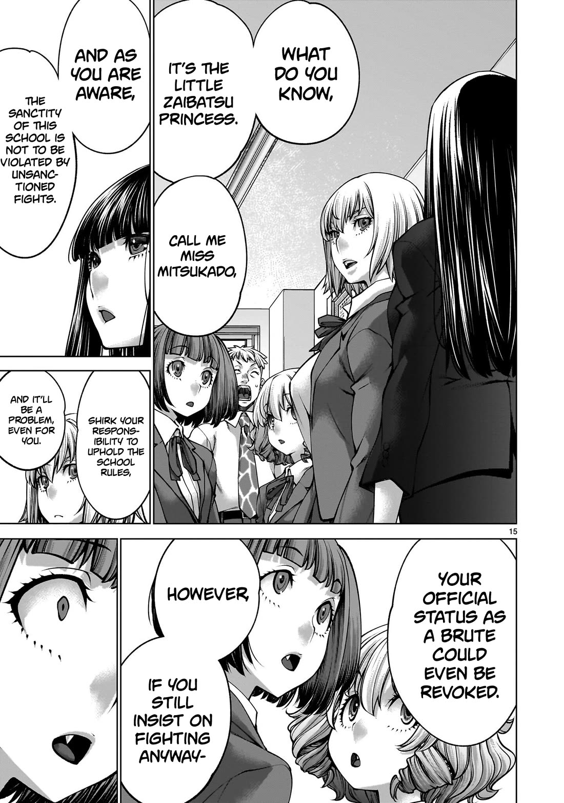 Killing Bites Chapter 138 page 14 - Chapter 138: "At This Rate, the Whole Classroom Will Be Destroyed"