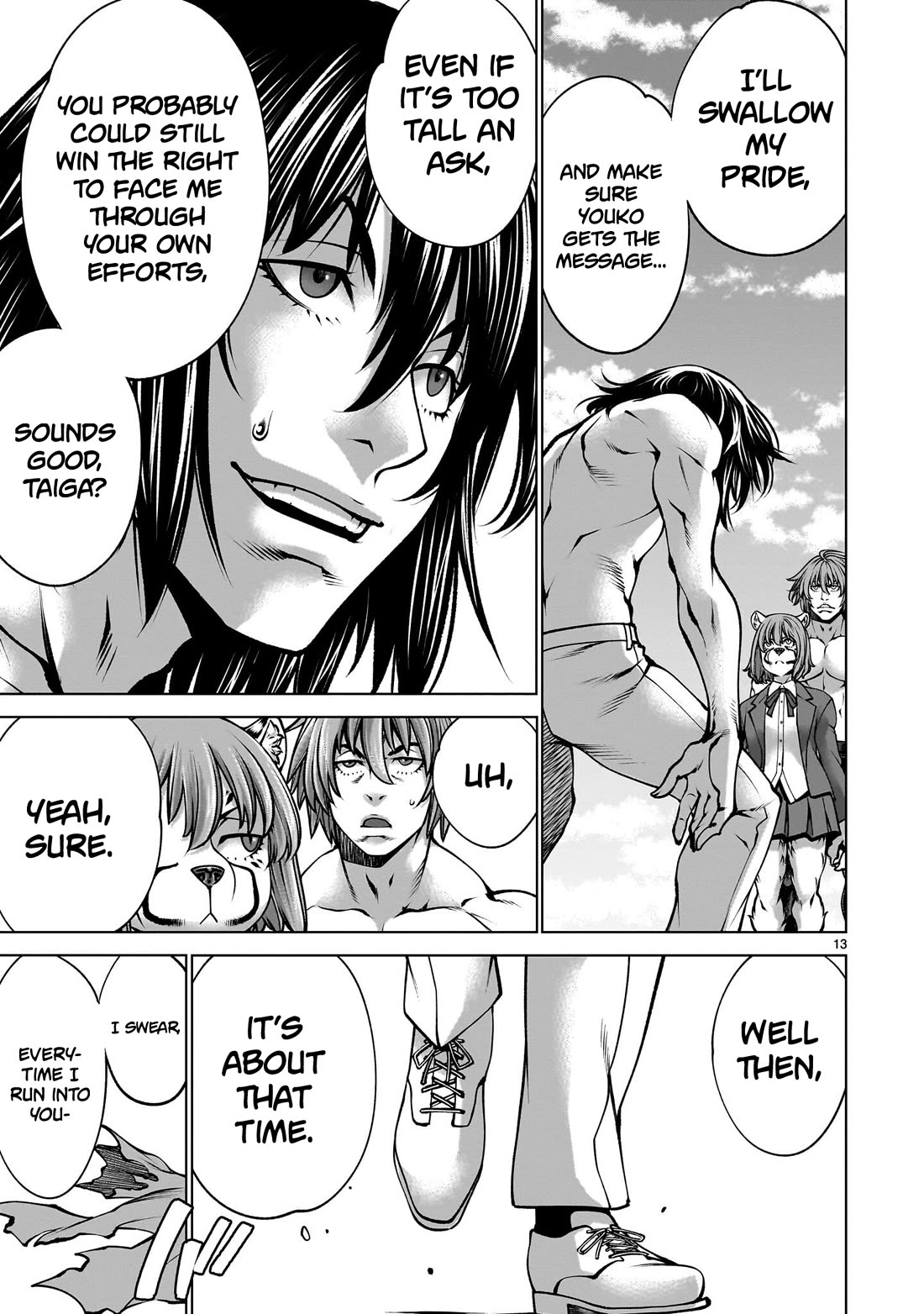 Killing Bites Chapter 139 page 13 - Chapter 139: "He Certainly Has A Good Eye for Beastmen"