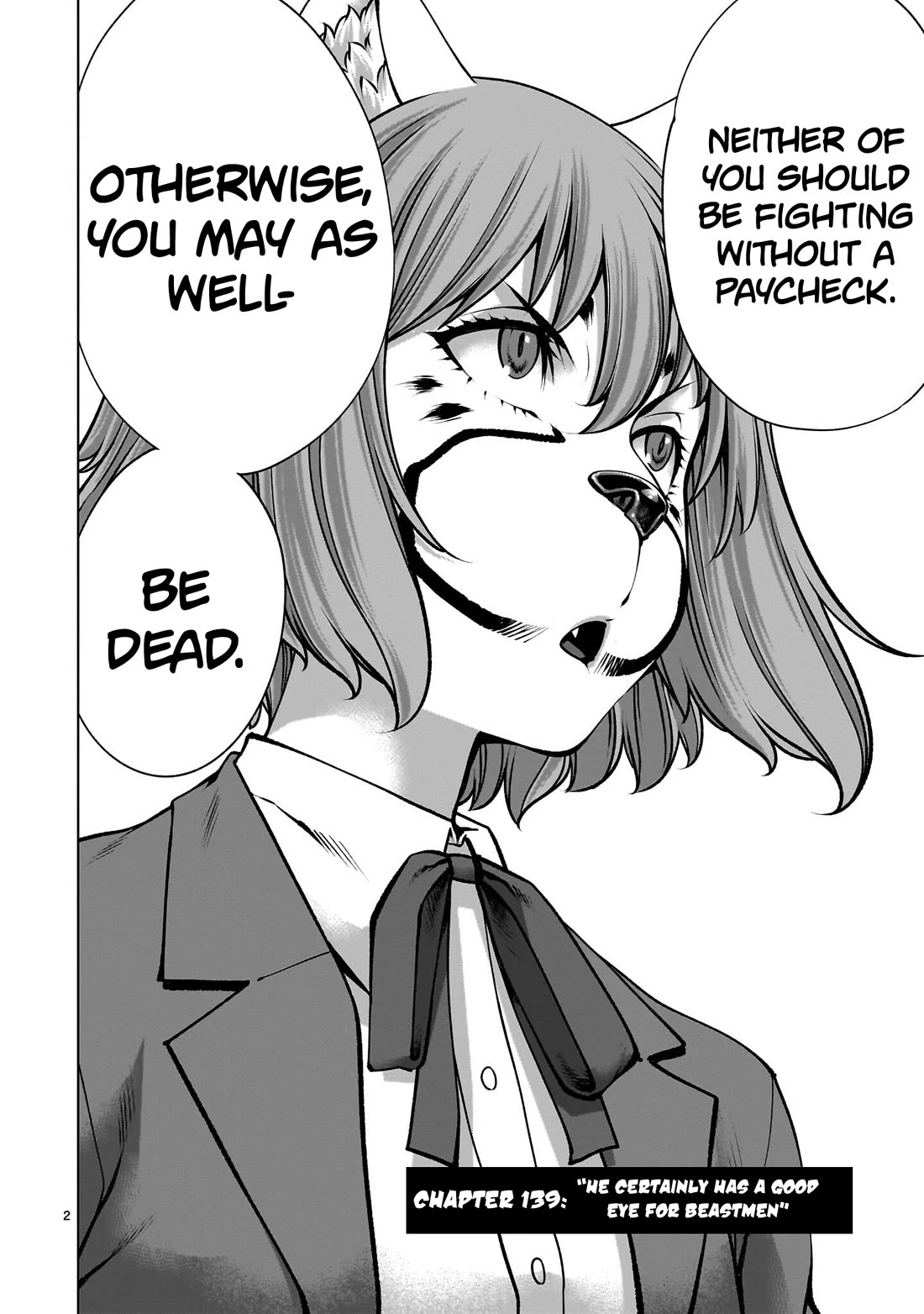 Killing Bites Chapter 139 page 2 - Chapter 139: "He Certainly Has A Good Eye for Beastmen"
