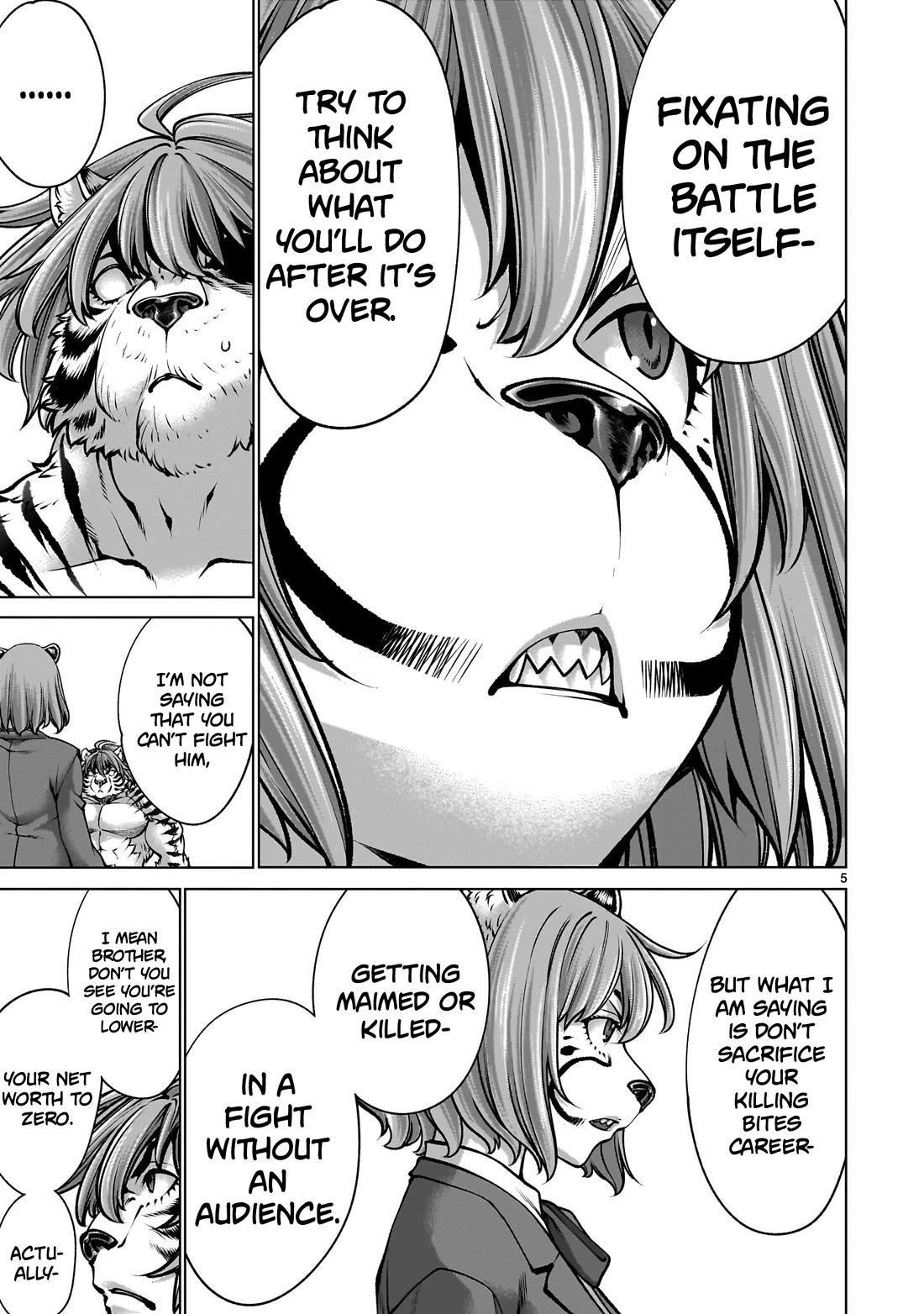 Killing Bites Chapter 139 page 5 - Chapter 139: "He Certainly Has A Good Eye for Beastmen"