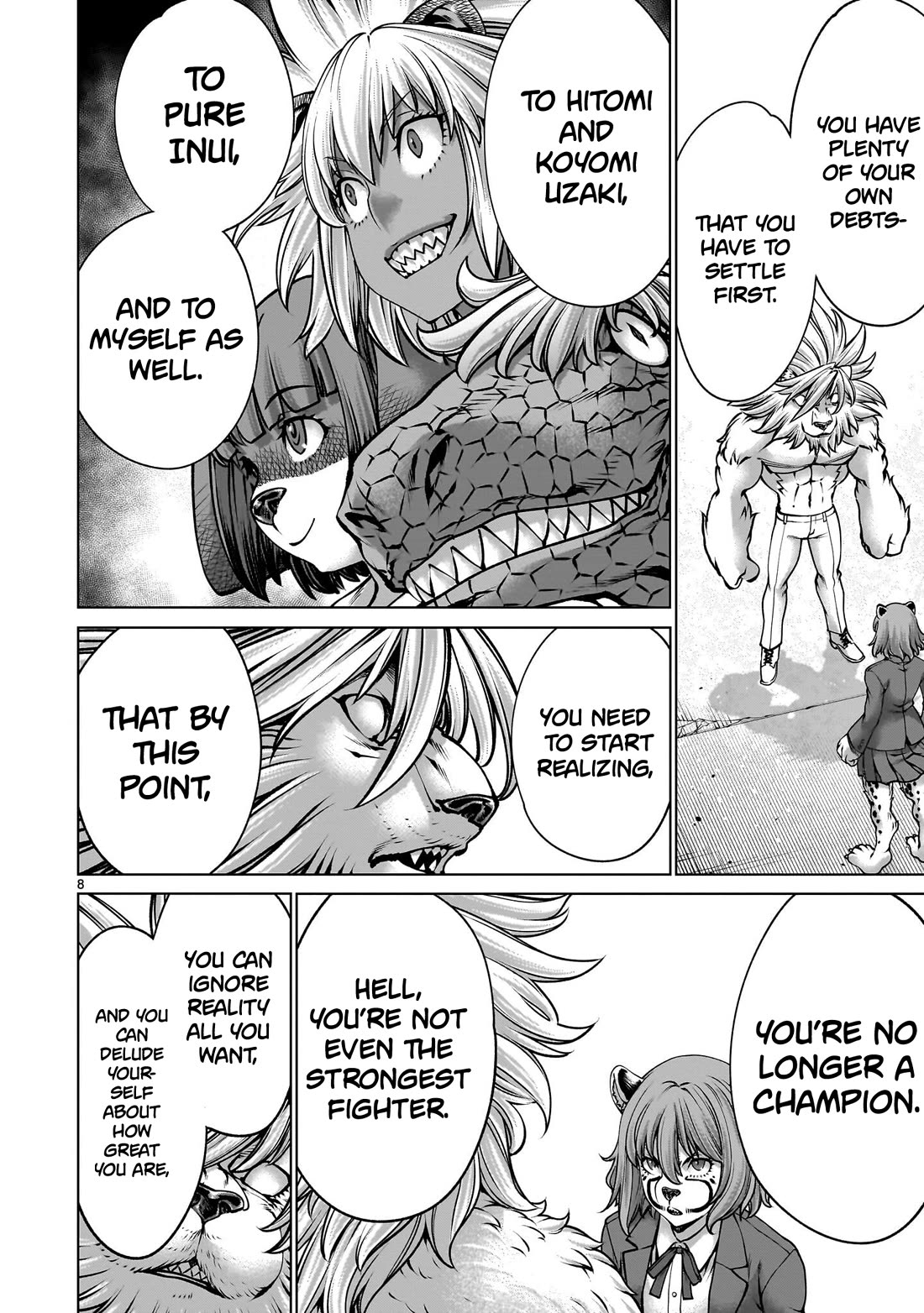 Killing Bites Chapter 139 page 8 - Chapter 139: "He Certainly Has A Good Eye for Beastmen"