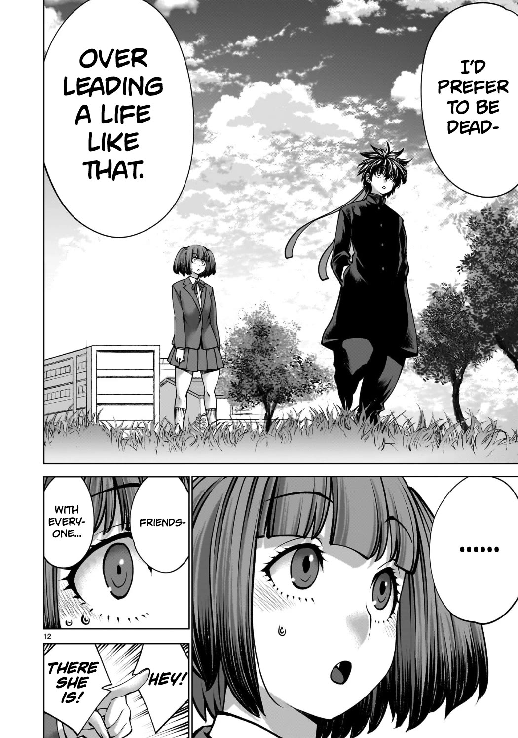 Killing Bites Chapter 141 page 12 - Chapter 141: "I Always Wanted to Make 100 Friends"