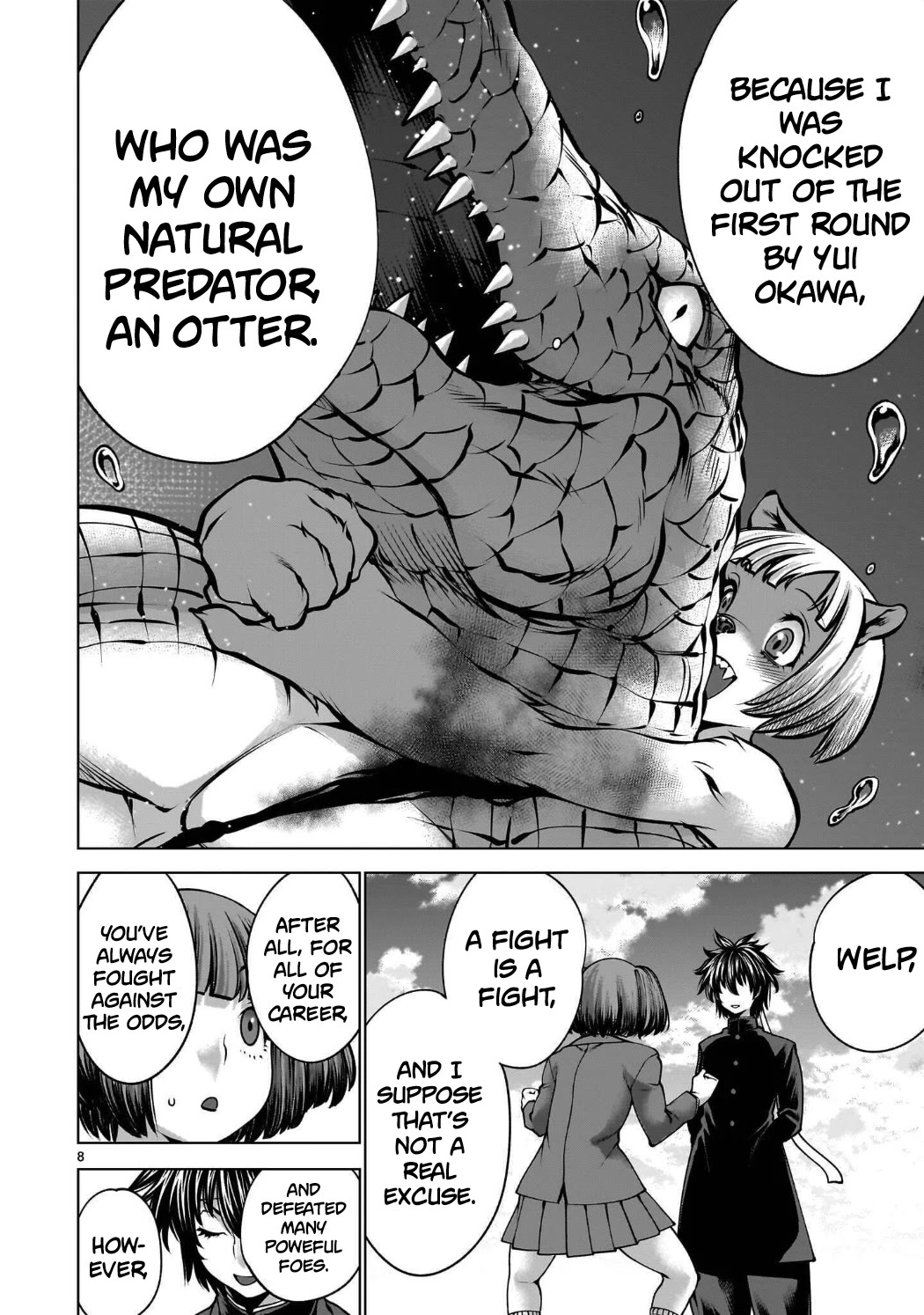 Killing Bites Chapter 141 page 8 - Chapter 141: "I Always Wanted to Make 100 Friends"