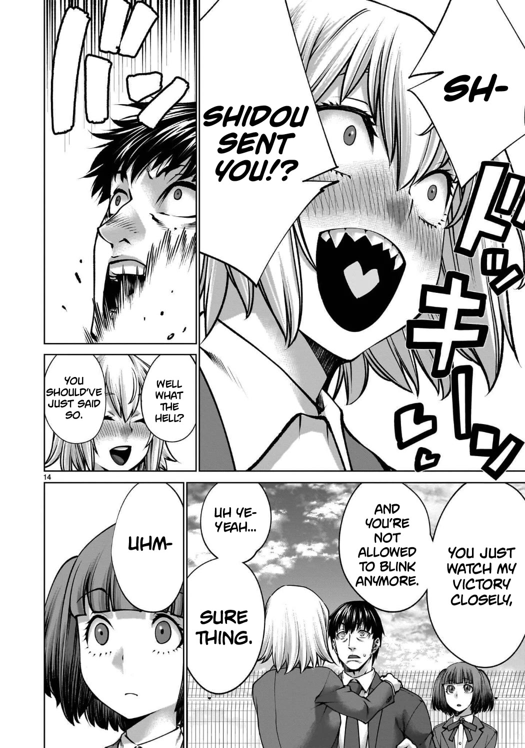 Killing Bites Chapter 143 page 13 - Chapter 143: "You're Not Allowed to Blink Anymore"