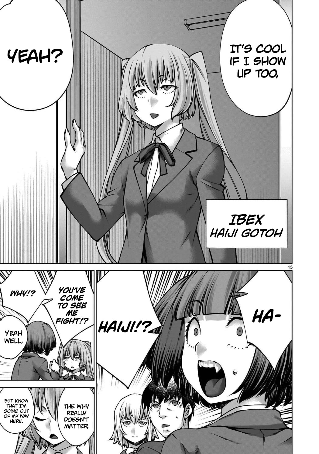Killing Bites Chapter 143 page 14 - Chapter 143: "You're Not Allowed to Blink Anymore"
