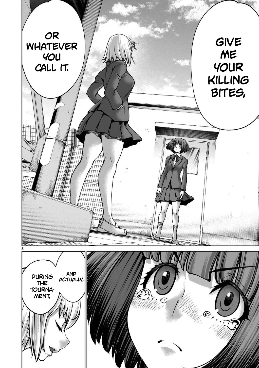 Killing Bites Chapter 143 page 7 - Chapter 143: "You're Not Allowed to Blink Anymore"