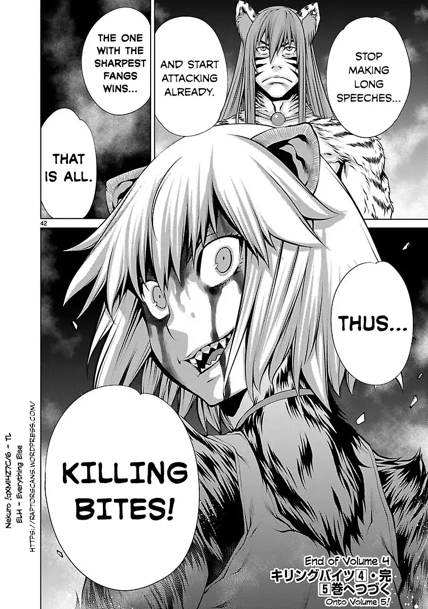Killing Bites Chapter 20 page 42 - Chapter 20: Then I'll Kill Him Again.