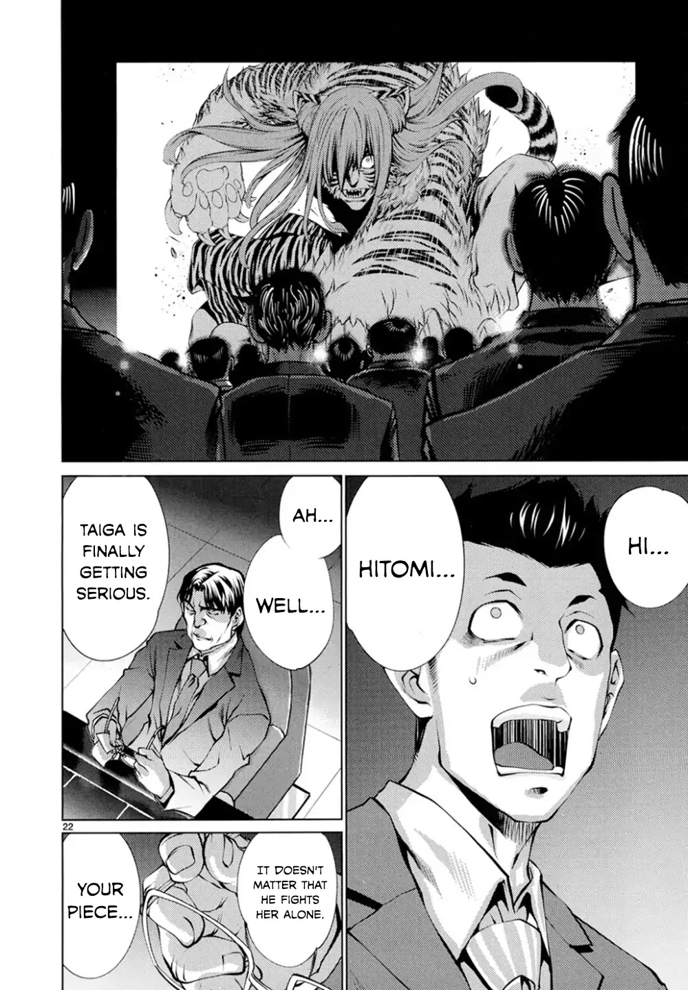 Killing Bites Chapter 21 page 22 - Chapter 21: Your Piece's Already Dead, Nomoto