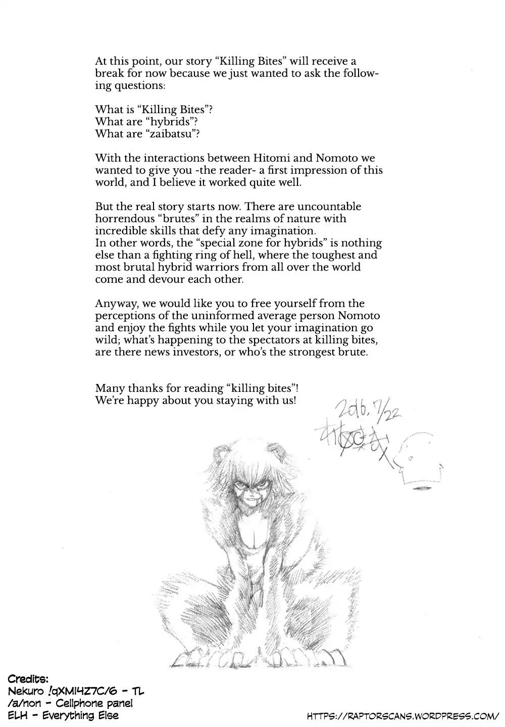 Killing Bites Chapter 30 page 45 - Chapter 30: Thanks For Everything