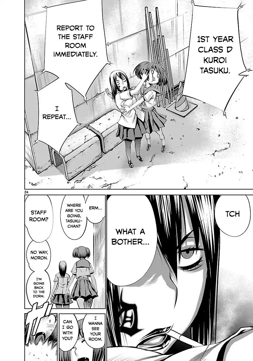 Killing Bites Chapter 34 page 23 - Chapter 34: "Please, Turn A Blind Eye On Tasuku-Chan"