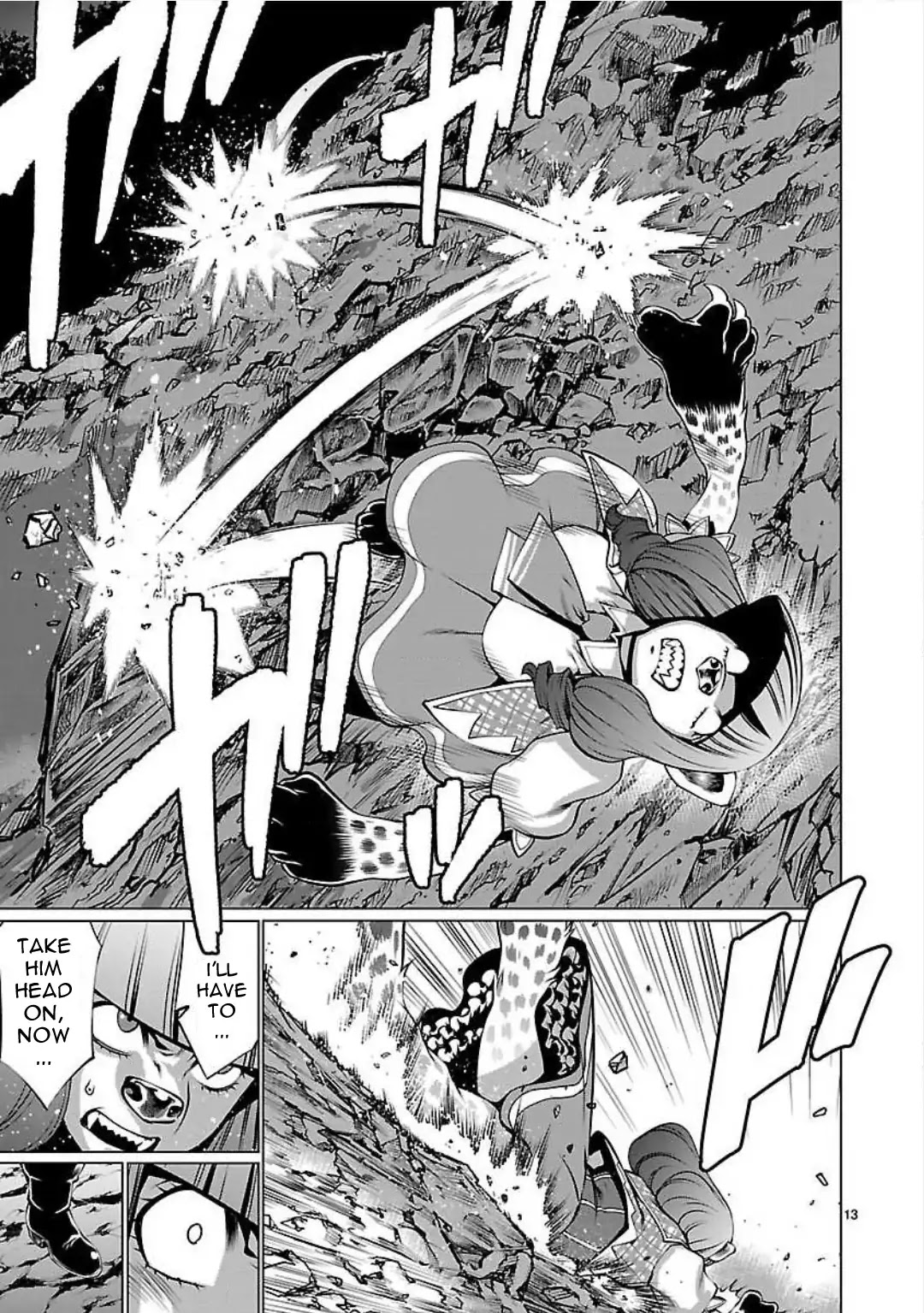 Killing Bites Chapter 47 page 14 - Chapter 47: If I Run Away Here, I'll Never Be The Champion!
